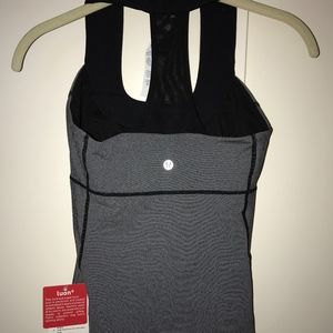 Lululemon Black Heather Scoop Neck Tank